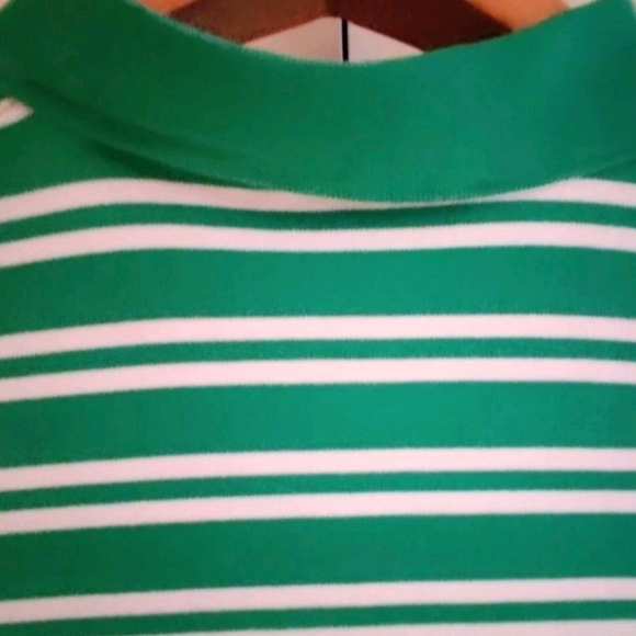 Ralph Lauren Mens Polo Shirt XL Green Striped Cotton - Picture 4 of 7